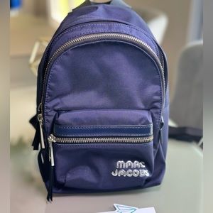 MARC JACOBS NAVY BLUE NYLON BACKPACK